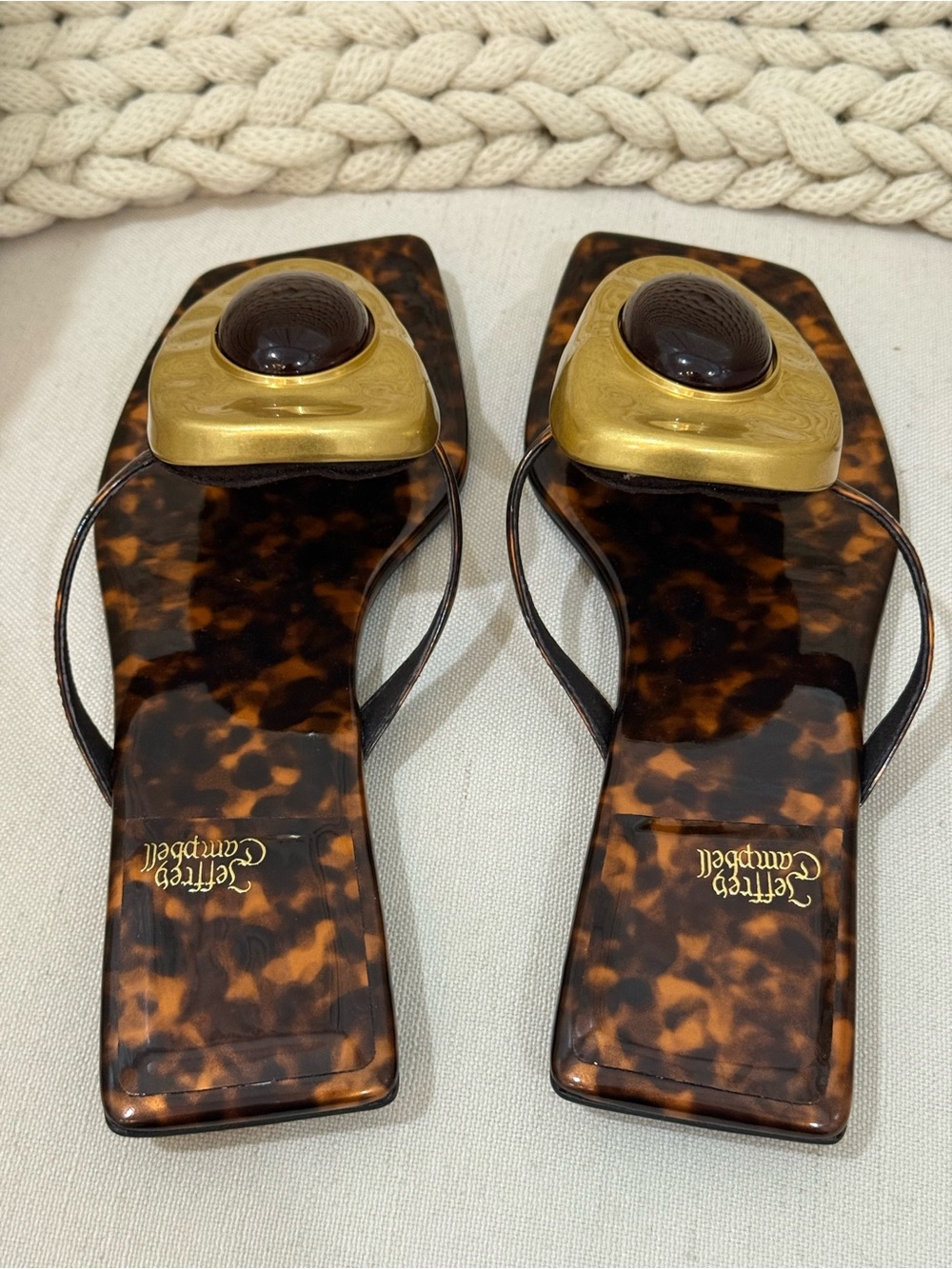 Jeffrey Campbell Bazaar Flip-Flop Sandals - Picture 4 of 7